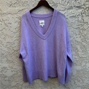 Aerie oversized V-neck sweater
Womens Size M Liliac
